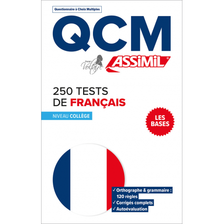 250 tests de français - Niveau collège - Les bases