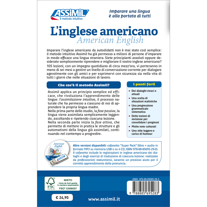 L'Inglese americano (book only) 