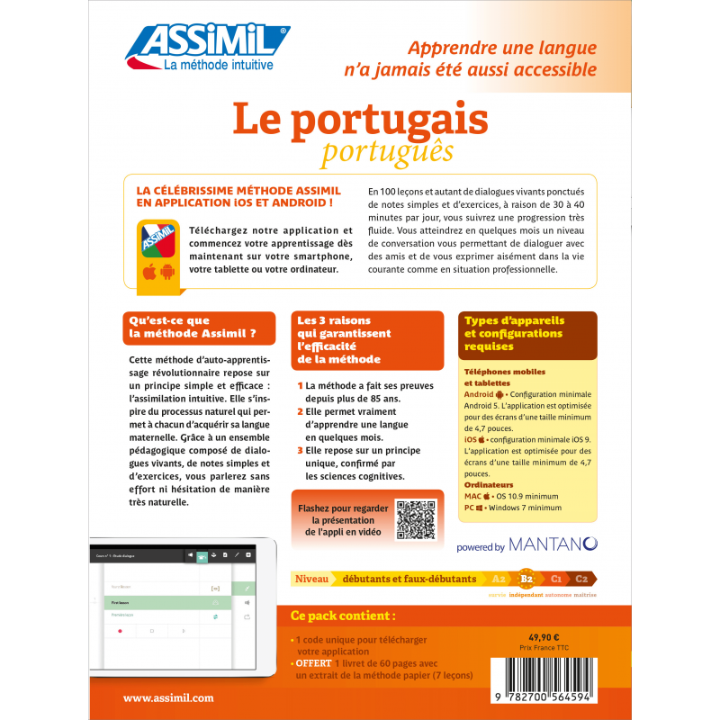 Le Portugais Pack Applivre Assimil Com